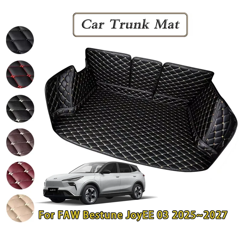 Car Trunk Mats For FAW Bestune JoyEE 03 Yueyi 2025 2026 2027 Waterproof Dirt-resistant Fully Rear Cargo Tray Auto Accessories