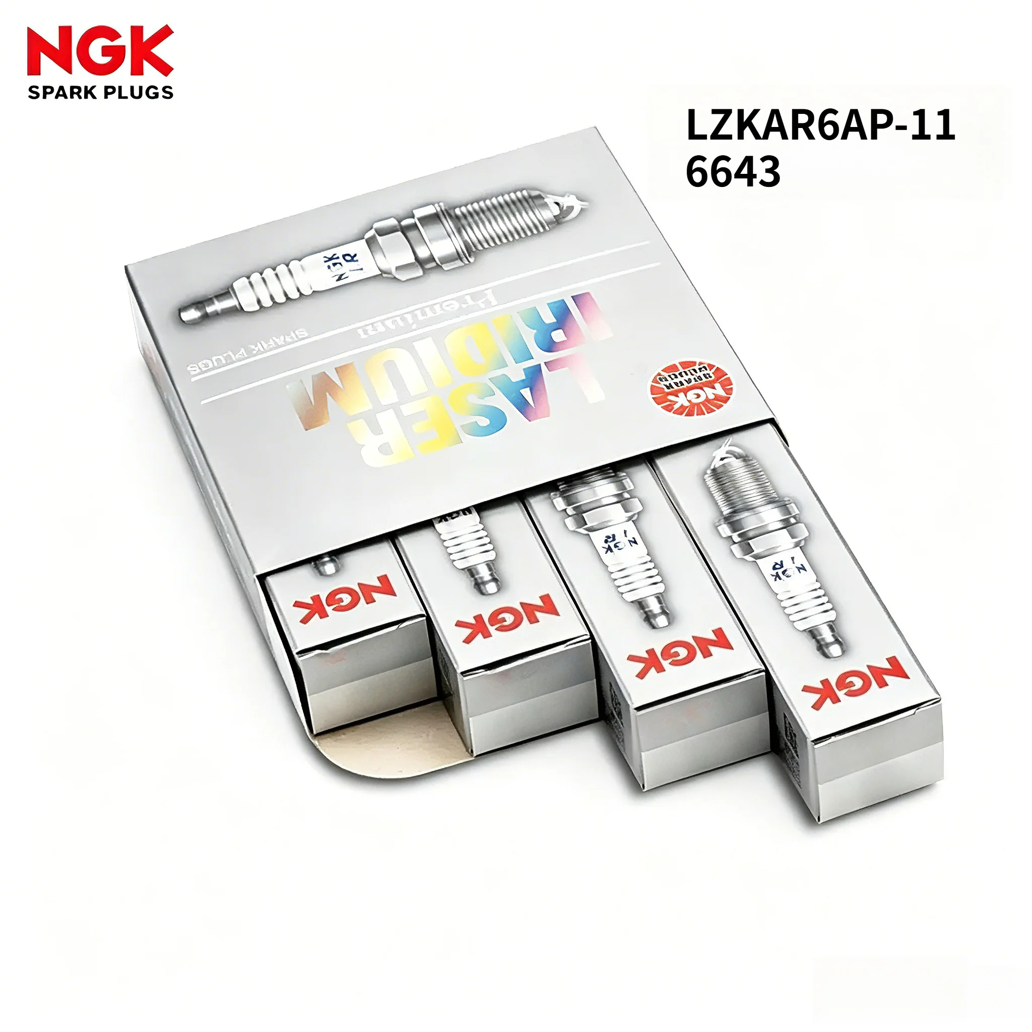 NGK Laser Platinum Spark Plug 6643 LZKAR6AP-11 Used For Nissan Tiida Sylphy Qashqai Teana