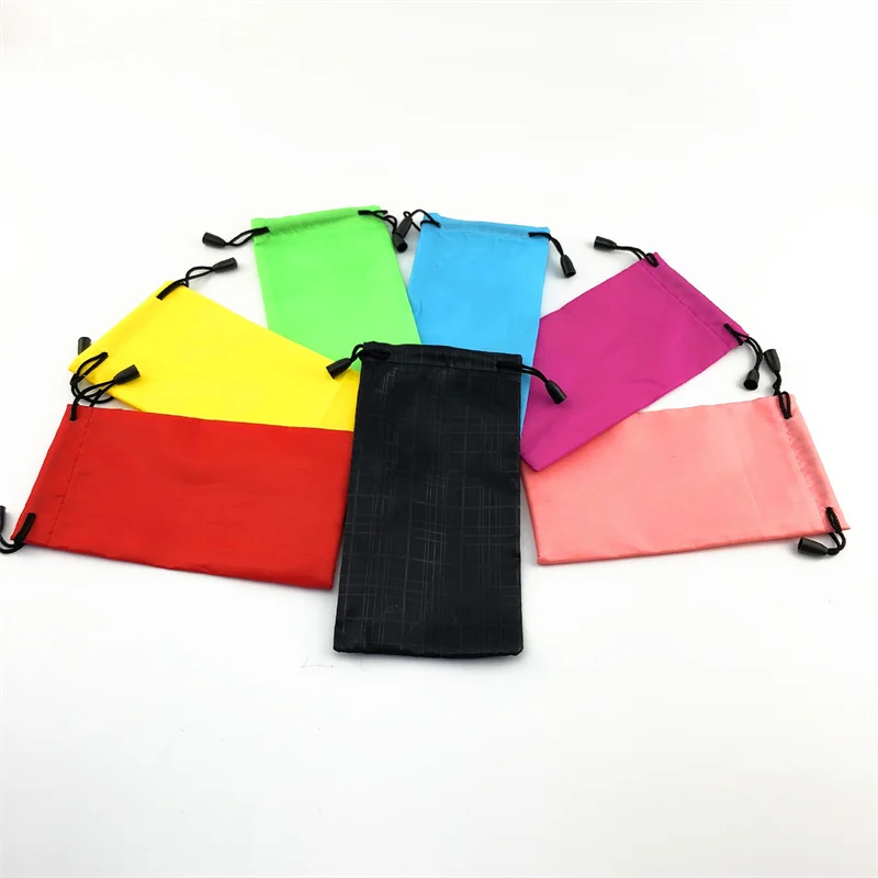 5pcs Fashion Sunglasses Pouches: Waterproof Glasses Storage, Cleaning & Shrink Bags, Accessory Organizer - Random Styles