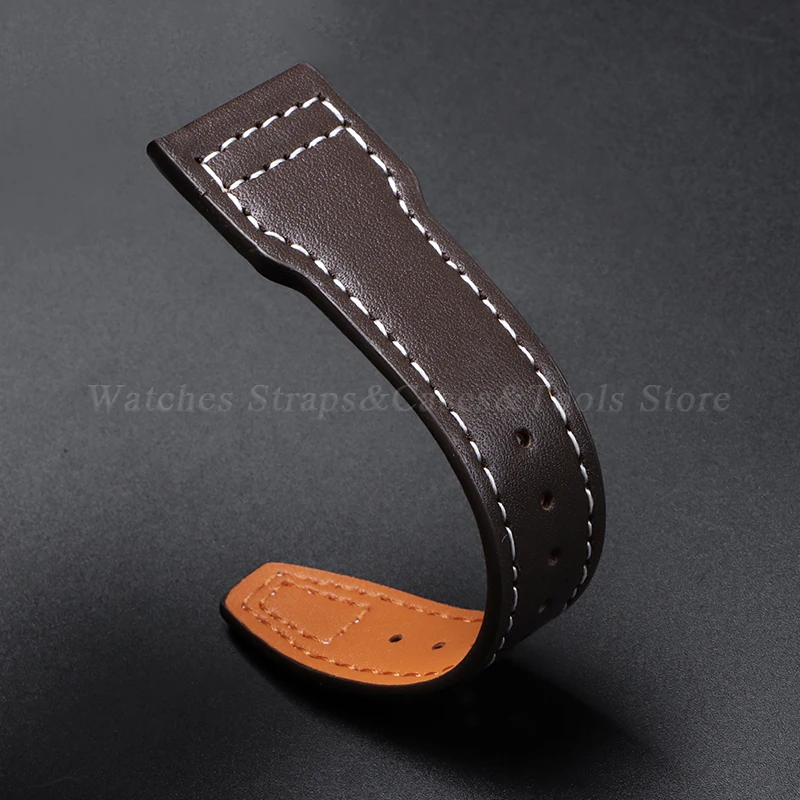 Leather Watch Strap for IWC for Pilot Series 20mm 21mm 22mm Wristband Cowhide Bracelet Men Waterproof Watch Bracelet Accessories