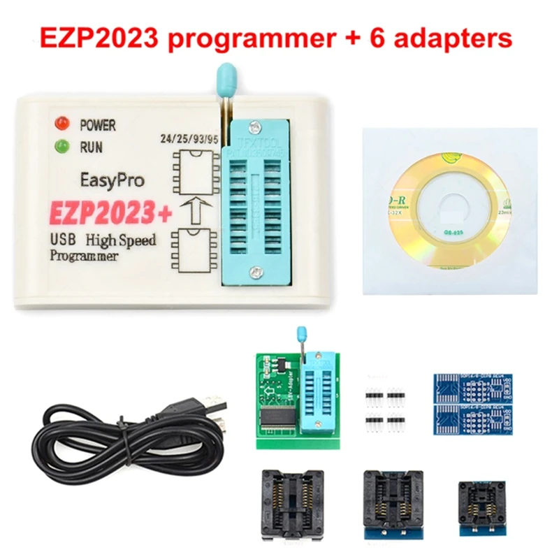 

Белый программатор EZP2023 EZP2023, компилятор с поддержкой 24/25/93/95 EEPROM 25, флэш-Bios, чип