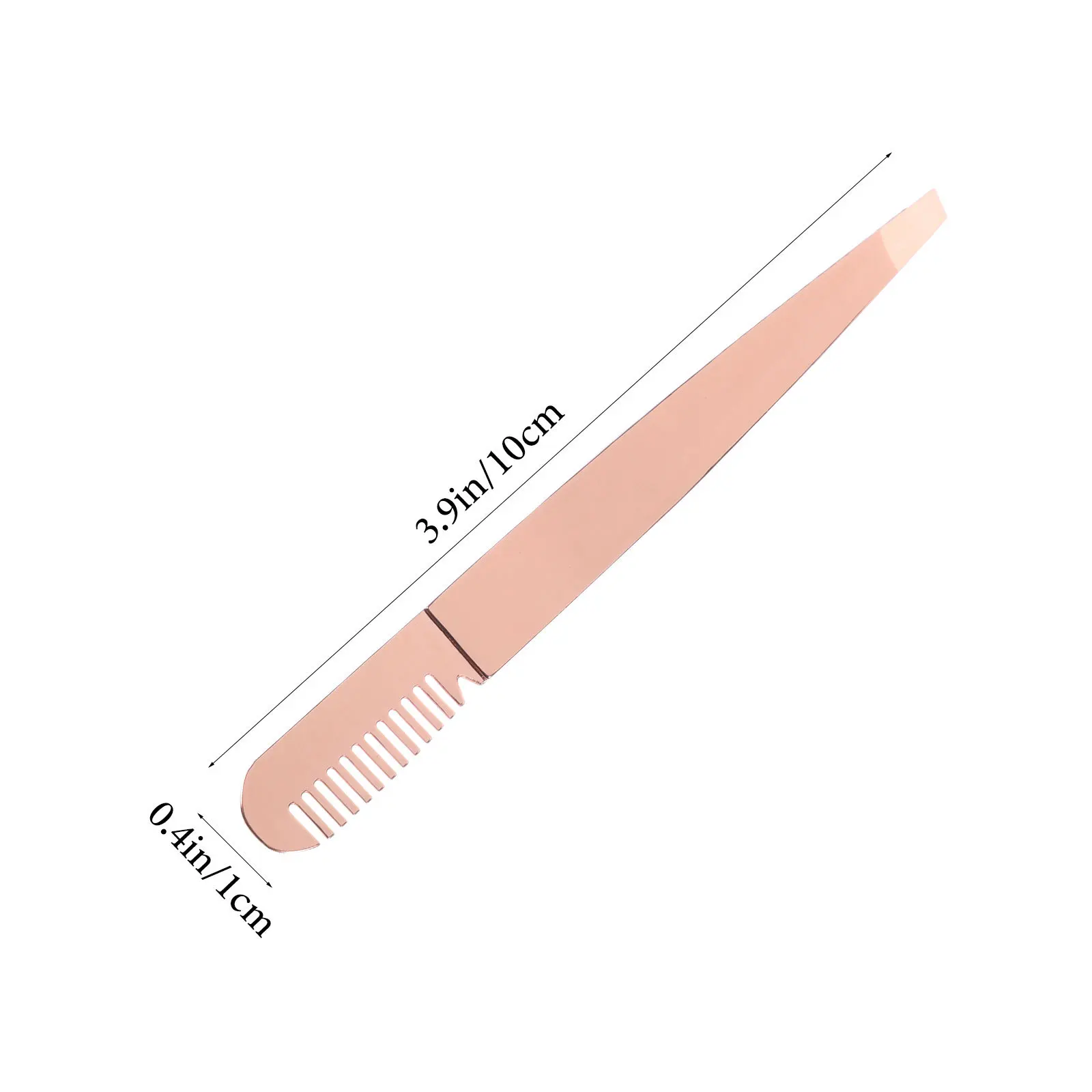 2 pçs pinças de sobrancelha profissional ferramentas de remoção do cabelo de aço inoxidável para mulheres homens facial sobrancelha moldar pinças de cílios