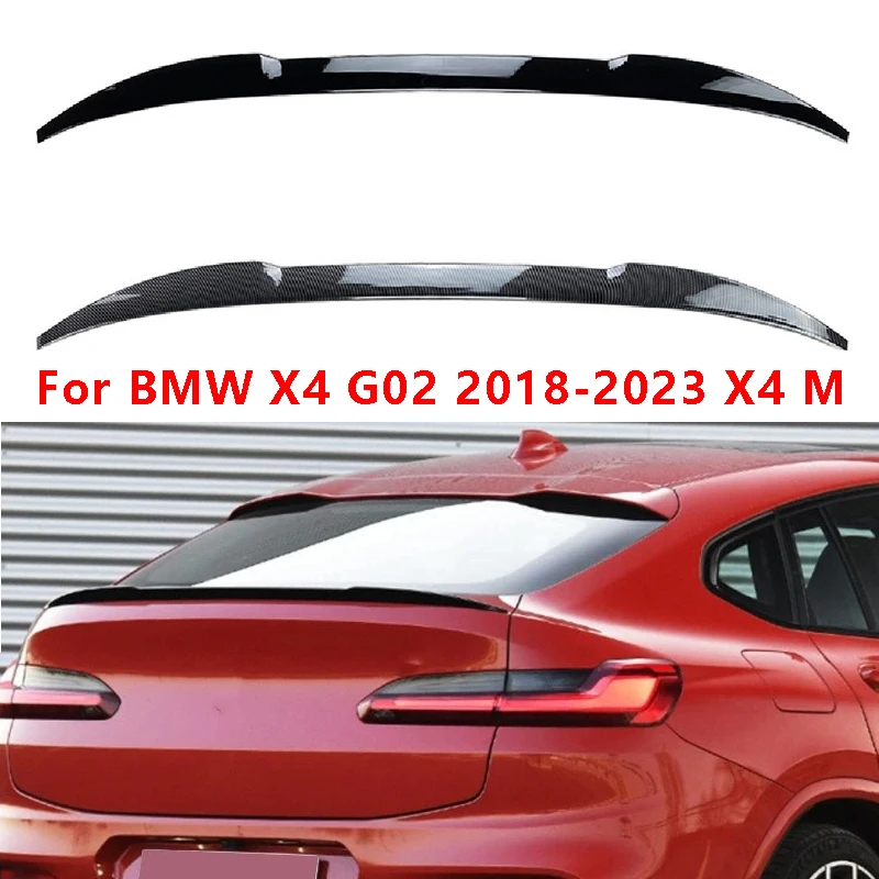 

Задний спойлер багажника для BMW X4 G02 2018-2023 X4 M, задние крылья автомобиля, фиксированный спойлер ветра, спойлер заднего крыла, сплиттер, крыло