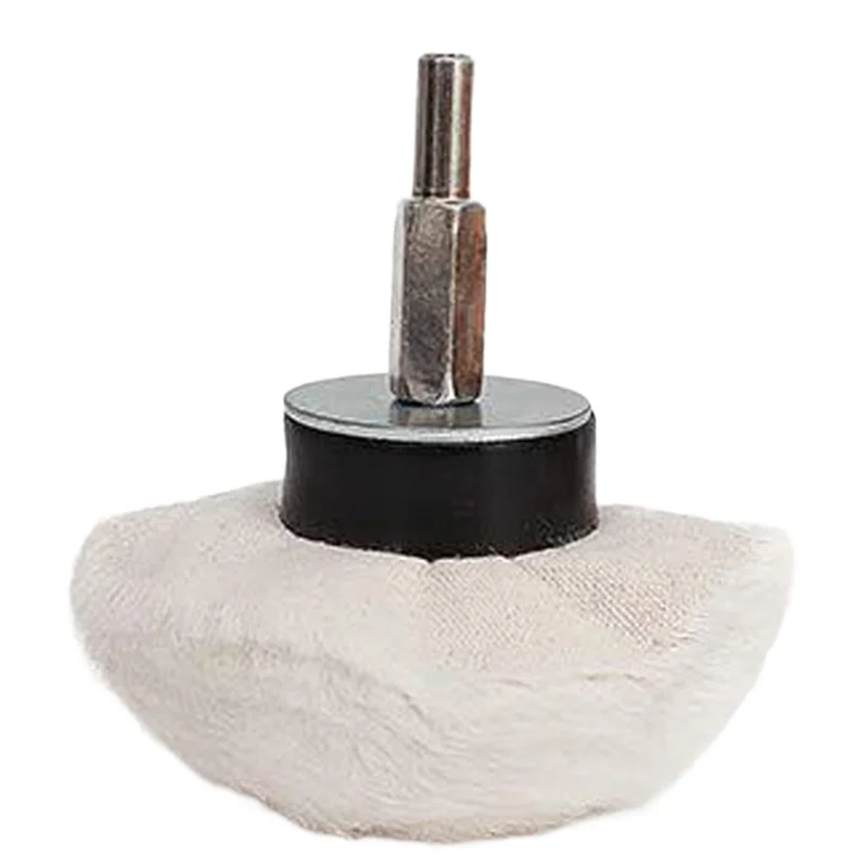 Mirror Polished Waxed Cotton Cloth Wheel Mushroom Cylindrical Cone Polishing Car Cleaning Tool