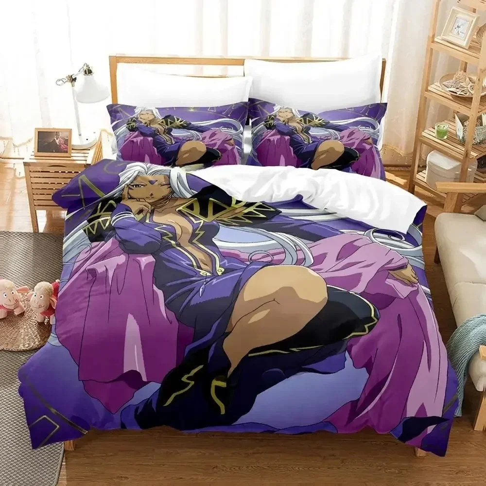 

2024 Ah! My Goddess Bedding Set Single Twin Full Queen King Size Bed Set Adult Kid Bedroom Duvet cover Sets 3D Print Anime Bed