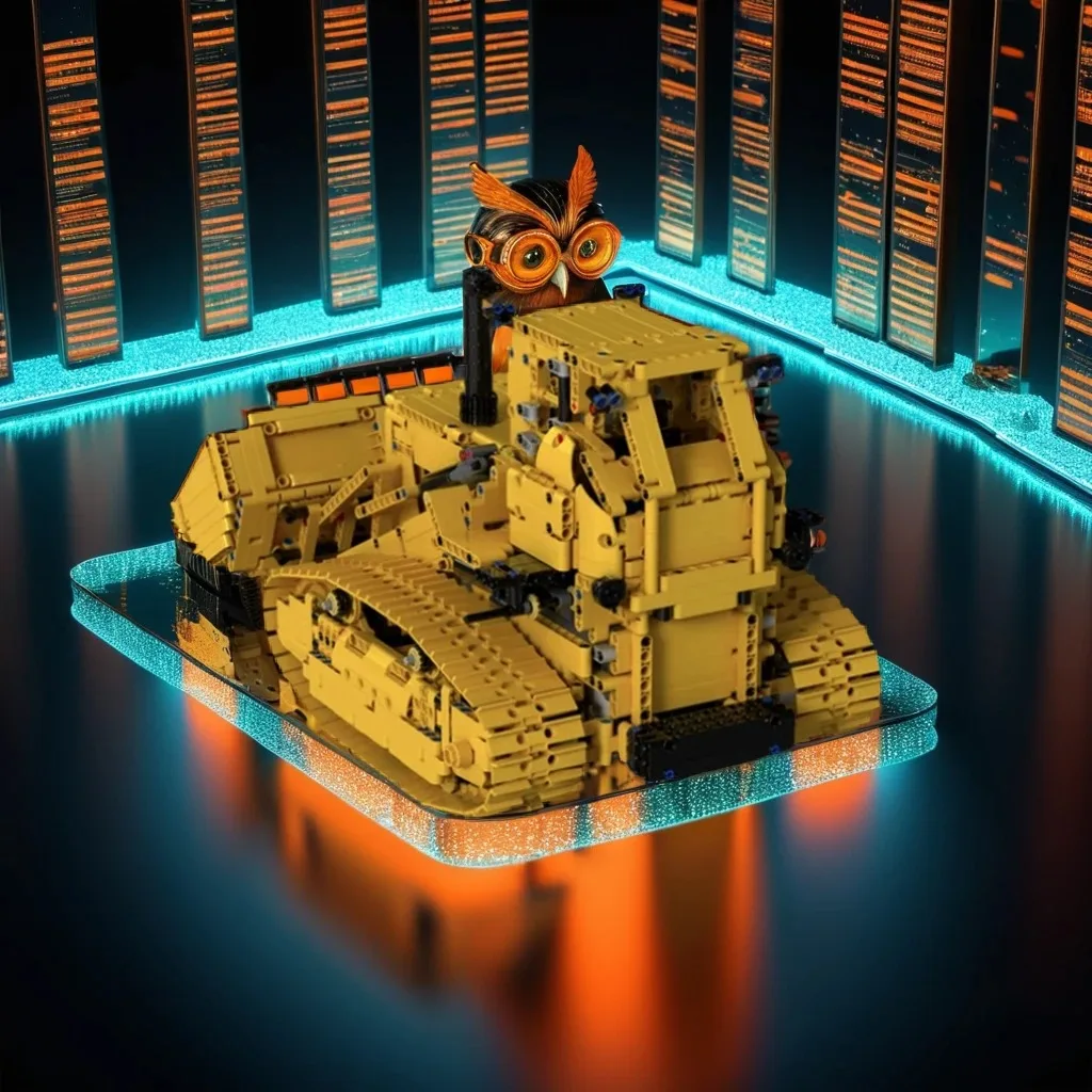 2149pcs MOC Komatsu D155S Crawler Loader Technical Model Building Blocks Christmas Gifts Collection Creative Brick Assemble