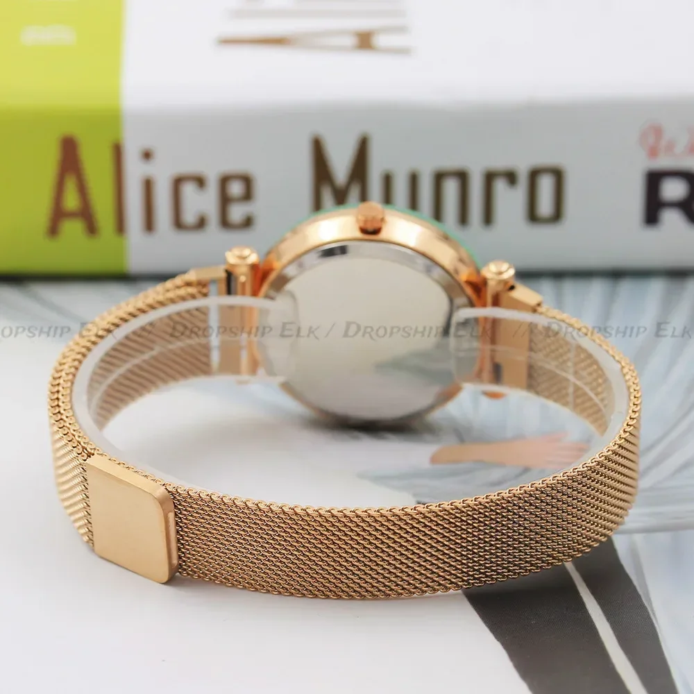 Diamond-Encrusted Milan Simple Strap Magnet Design Pretty Watch Quartz Women's Watch Starry Sky Watch Hot Anniversary Gifts