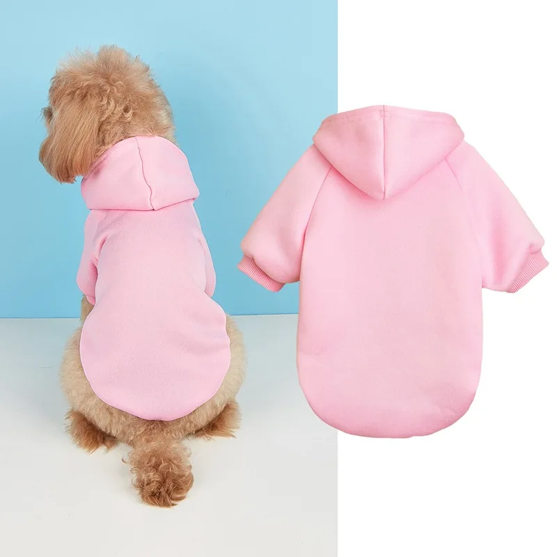 Autumn and Winter Pet Clothing Anti Shedding Warm Two Legged No Pocket Hat Wearing Dog Cat Hoodie Dog Clothes Ropa Costume