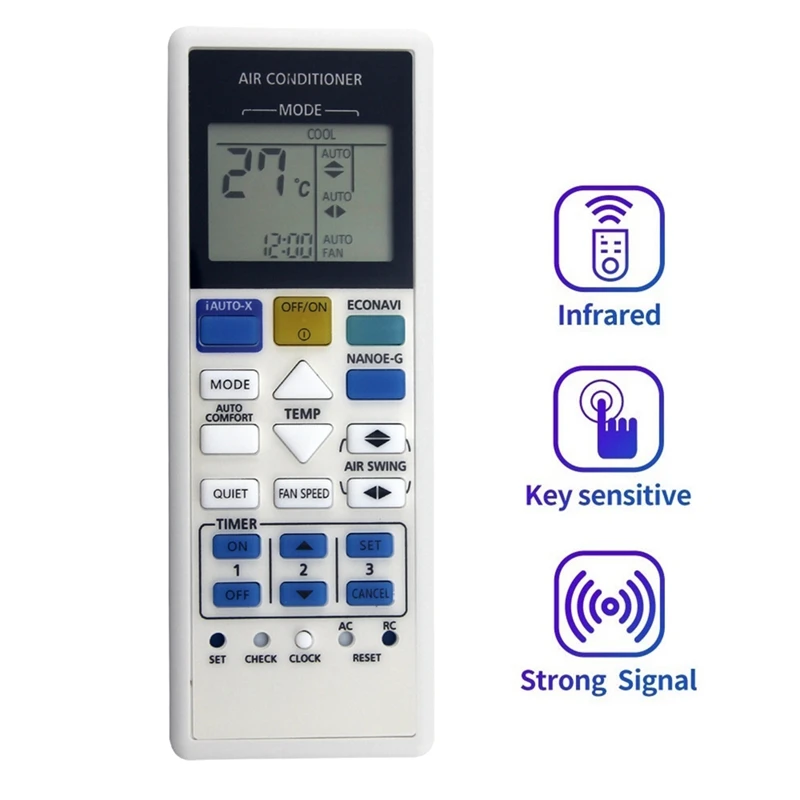 Replace AC Remote Control A75C4543 For Panasonic Inverter Air Conditioner CS-V24RKH CS-S28RKH