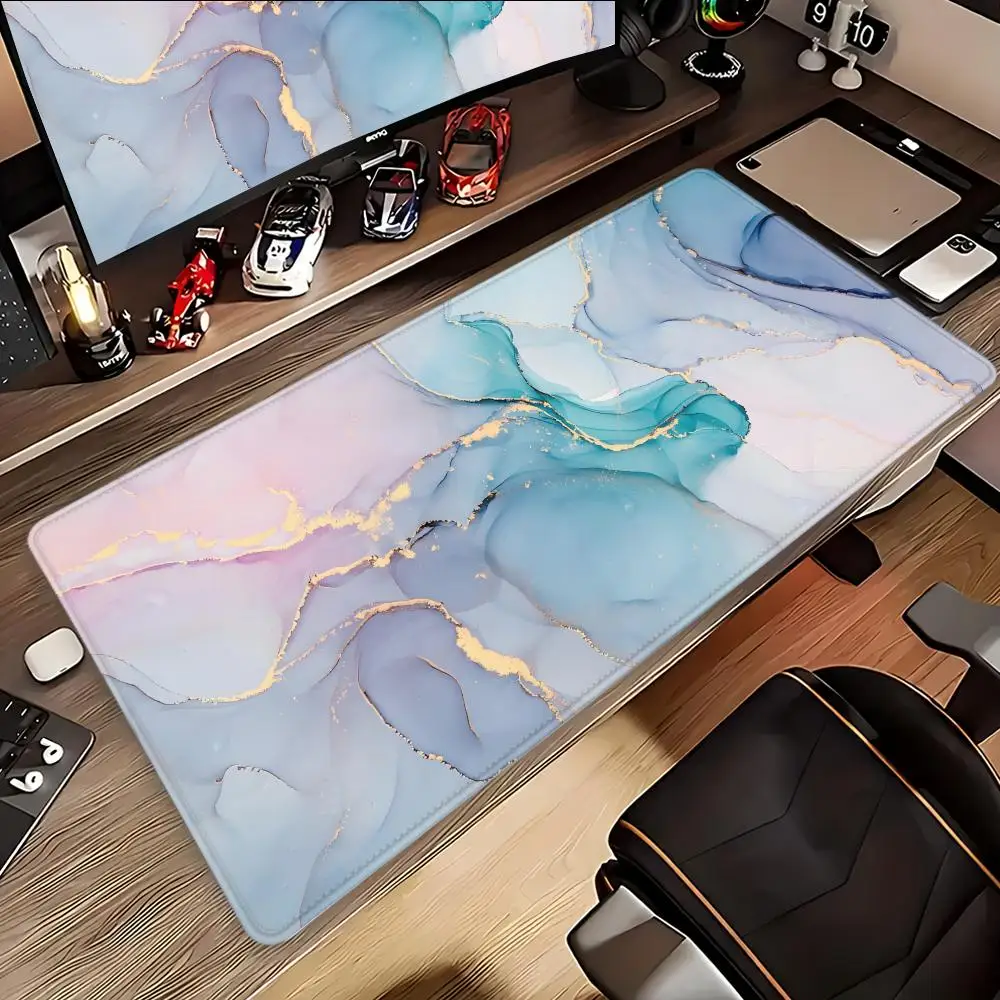

Коврик для мыши Настольный коврик для мыши Симпатичный HD настольный коврик Расширенные коврики для игровой клавиатуры Большой 100x50 см XXL мраморный геймерский коврик для мыши