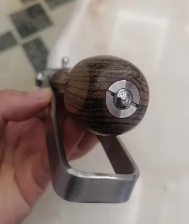 

1891 German Replica Ratchet Screwdriver Set Semi-Auto Reversible Lever 5 Bits 9 Sockets Wooden Handle 4mm 6.35mm