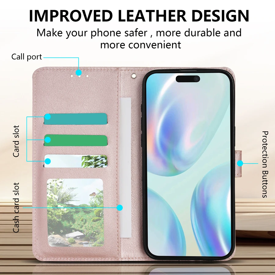 Wallet With Card Slots Classic Style Magnetic Flip Leather Case For iPhone 17 Air 17 Pro Max Shockproof Card Bag view 3