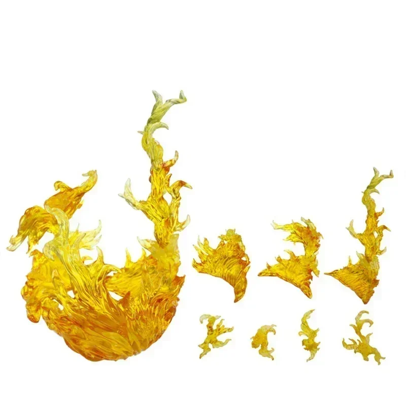 Op voorraad Wervelwind Vlam Ijs Speciale effecten Model Ornament Speelgoed Beweegbare figuur Luffy DIY Accessoires Standbasis Wind Bevroren