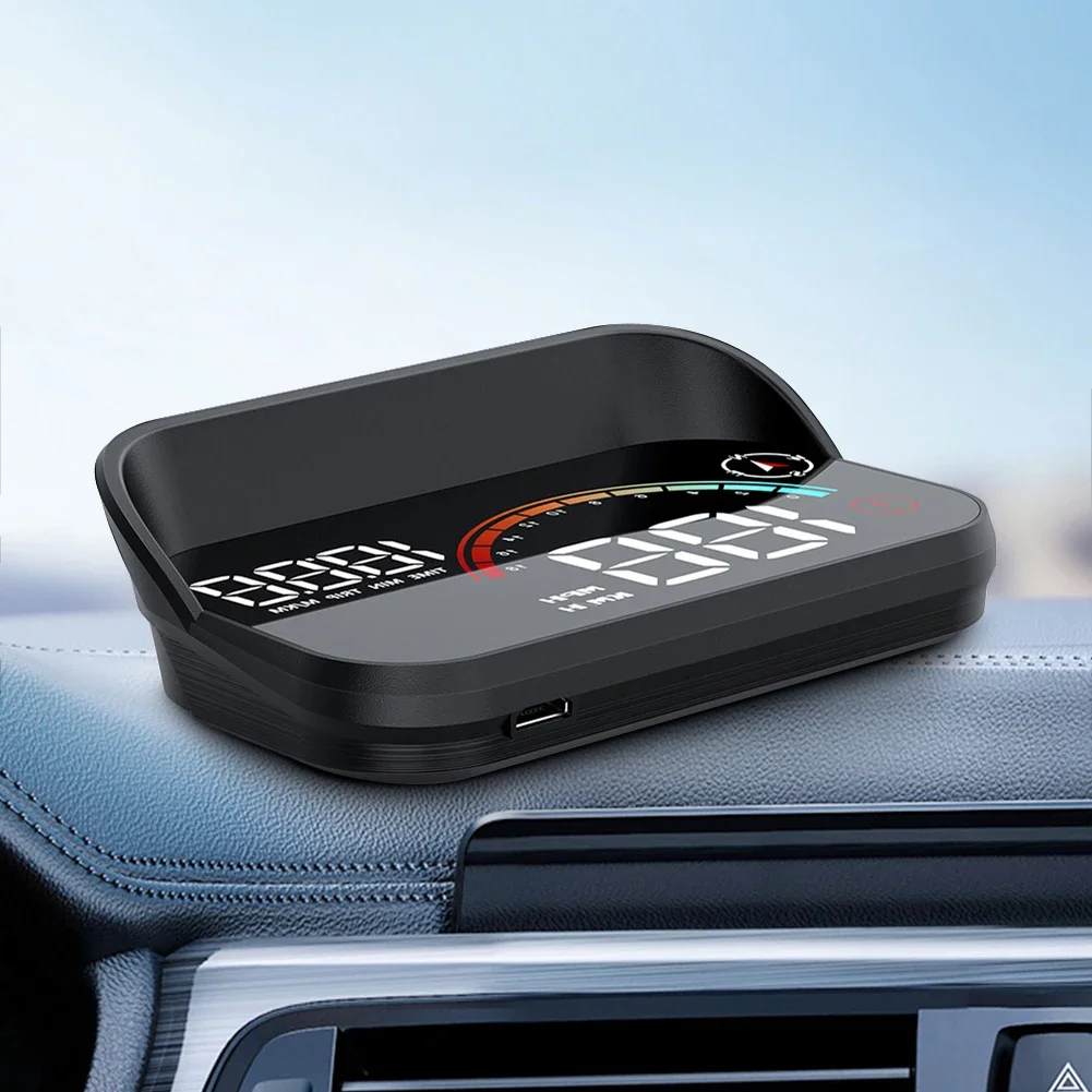 

Car Head Up Display Projector Screen Speed Meter Overspeed Alarm Digital GPS Speedometer with Odometer Smart Head Up Display