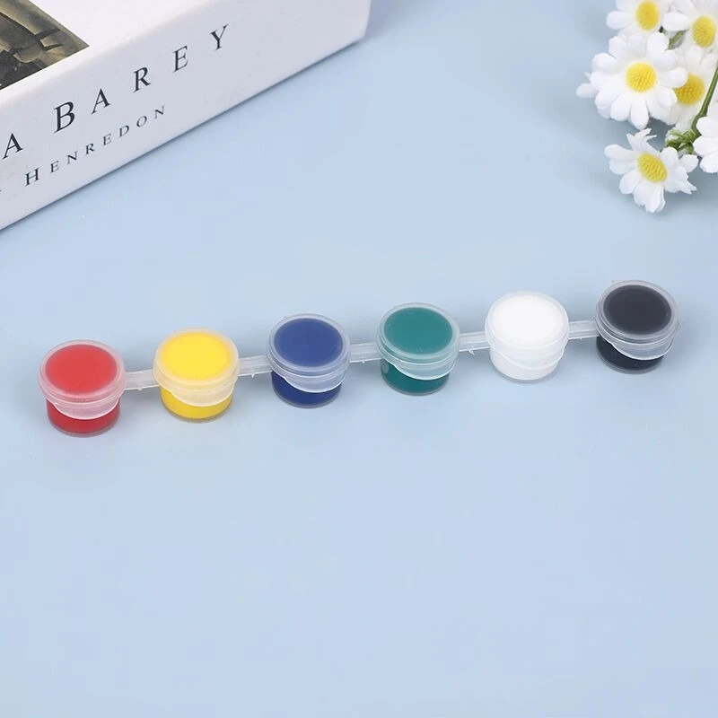 2ML 6-Color Acrylic Pigment Set - Non-Toxic Washable Paint for Hand Painting & Graffiti Art