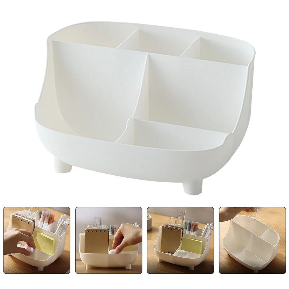 

Multi-Function Plastic Desktop Sundries Storage Box Large Capacity Organizer Holder for Stationery Cosmetics Jewelry Office Use