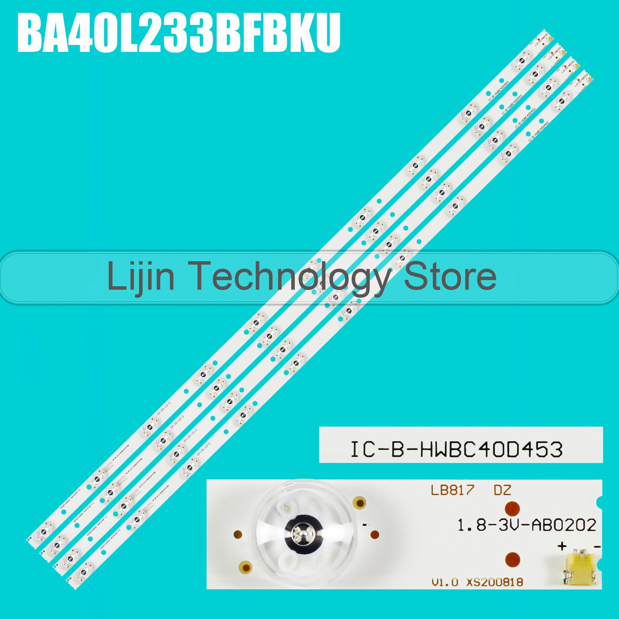 LED strip For V400H1J V400HJ6-PE1 40F21B-FHD 40F22B-FHD S4-Z5-V3-2 40/233F B40A234TC 40/233I IC-B-HWBC40D453 40/233FDVD