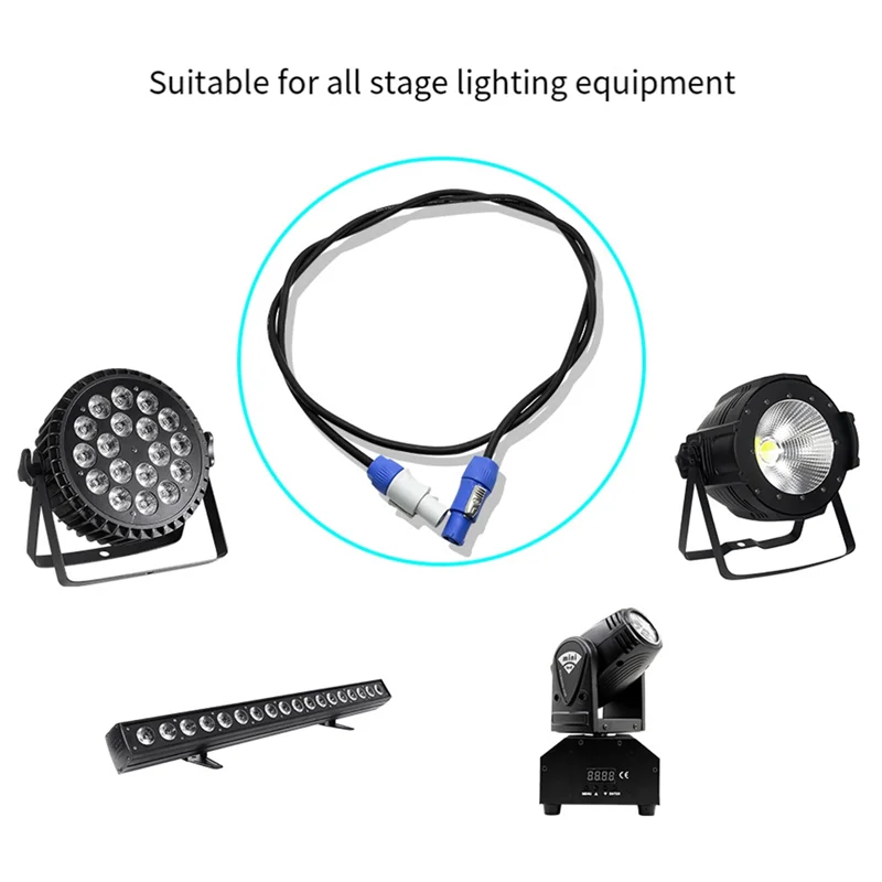 

AK51-1M AC Power Cable For Moving Head Light 5R/7R Moving Head Light Extension Powercon Cable