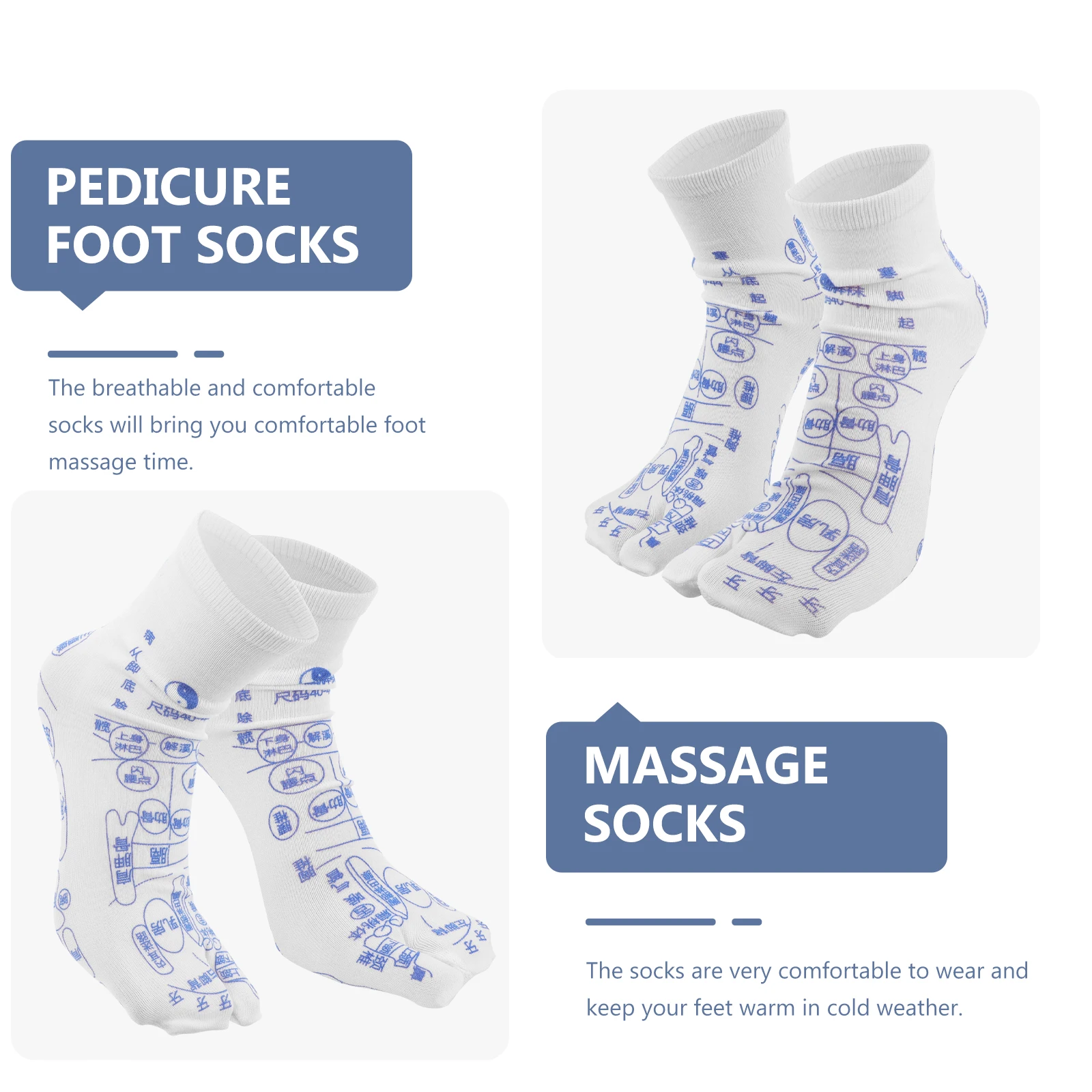 

Foot Massage Socks Thickened Cotton Acupoint Comfort Pressure Point Couples Adult Massaging Warm Winter Relaxation
