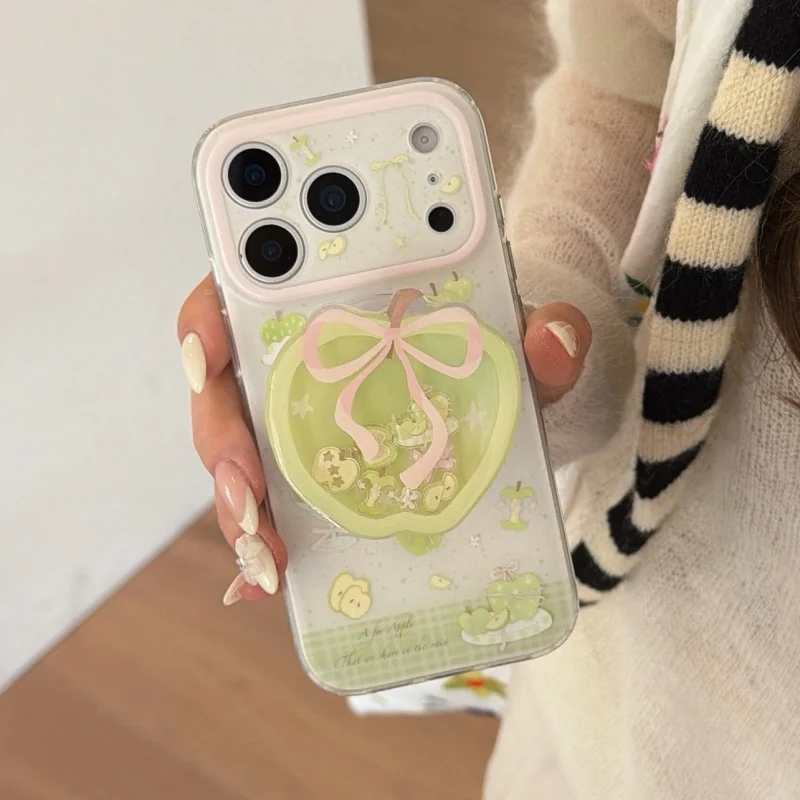 Korean Cute Star Bow Fruit Magnetic Phone Case For iPhone 17
