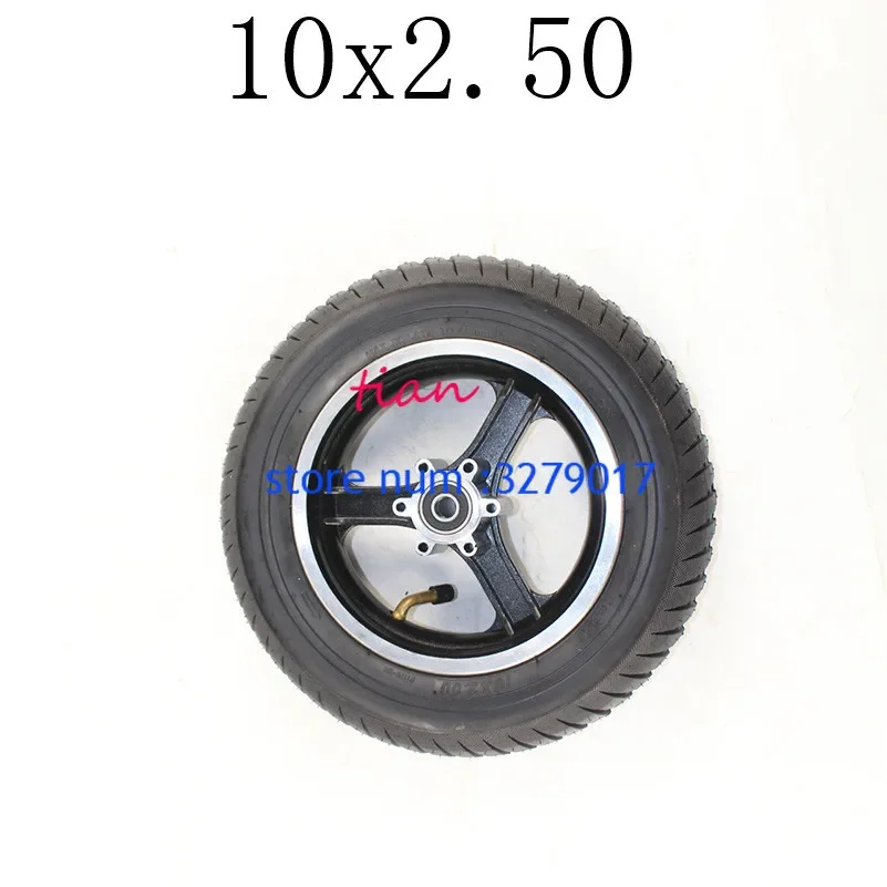 Бесплатная доставка, новинка, колесо 10x2,50, 10-футовая ступица, 10*2,5 дюйма, ступица колеса, внутренняя трубка для электрического скутера, внешняя трубка, взрывозащищенные шины