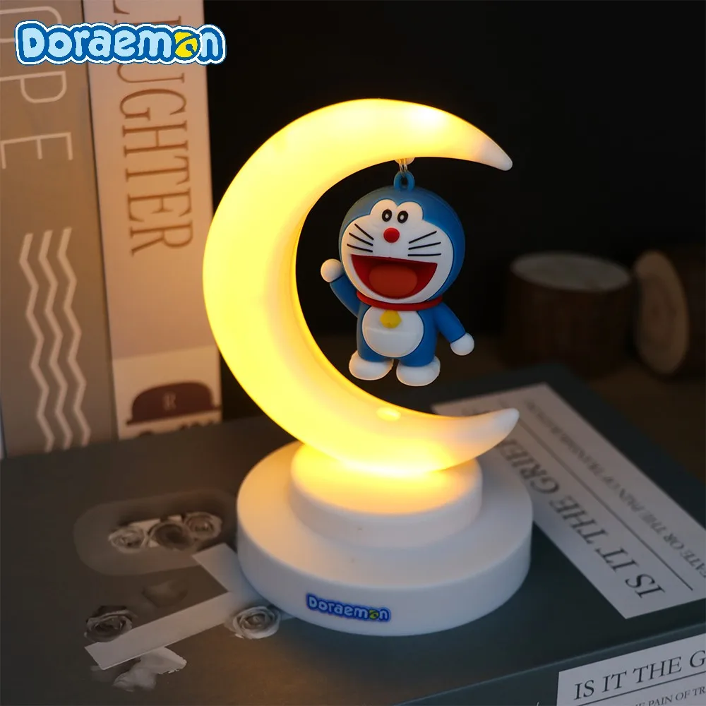 

Ночник Doraemon, лунная лампа, милый аниме, теплый мягкий свет, украшение для стола, комнаты, подарок на день рождения, Рождество для детей