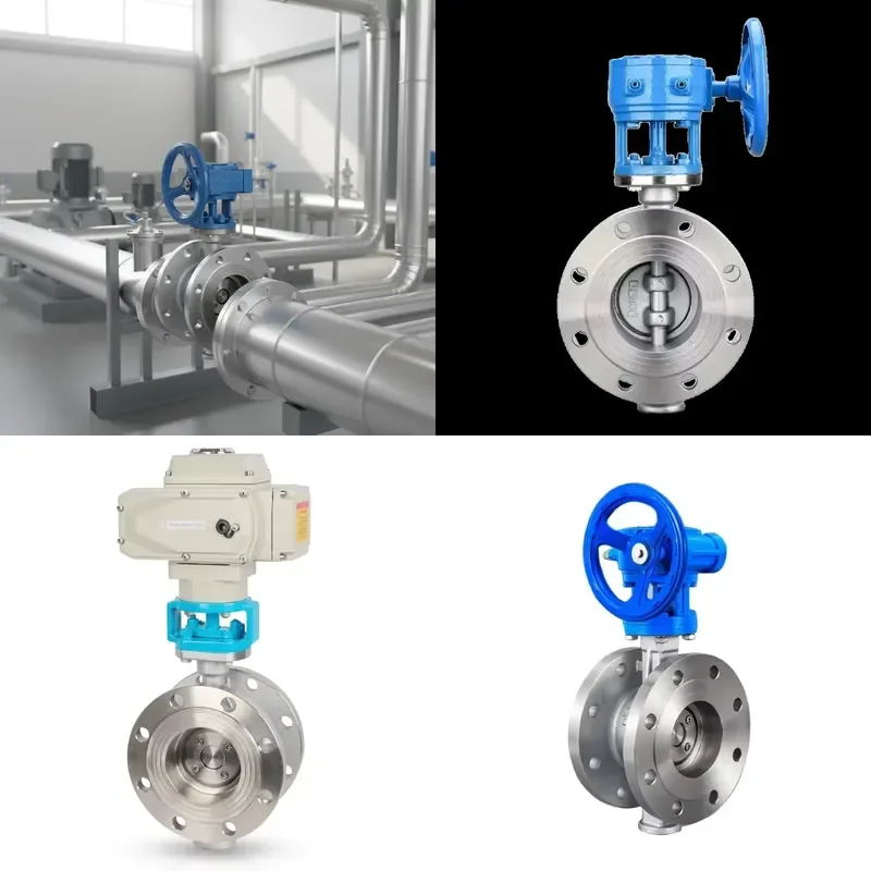 Stainless Steel Wafer Type Manual Butterfly Valve SS304 PN10 16 Industrial Control with Metal Seal for Water Oil
