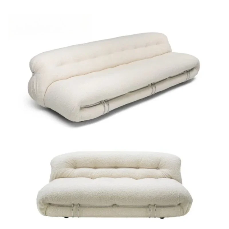 Soriana Italian hippo big steel teeth designer lazy chair living room creative leisure single fabric sofa