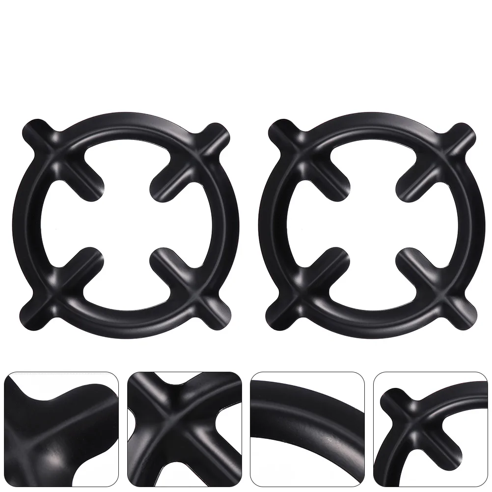 

2 pcs Coffee Racks Stove Stand Gas Shelf Mocha Racks Iron Holders Household Kitchen Gas Stove Holders Premium Sturdy Easy