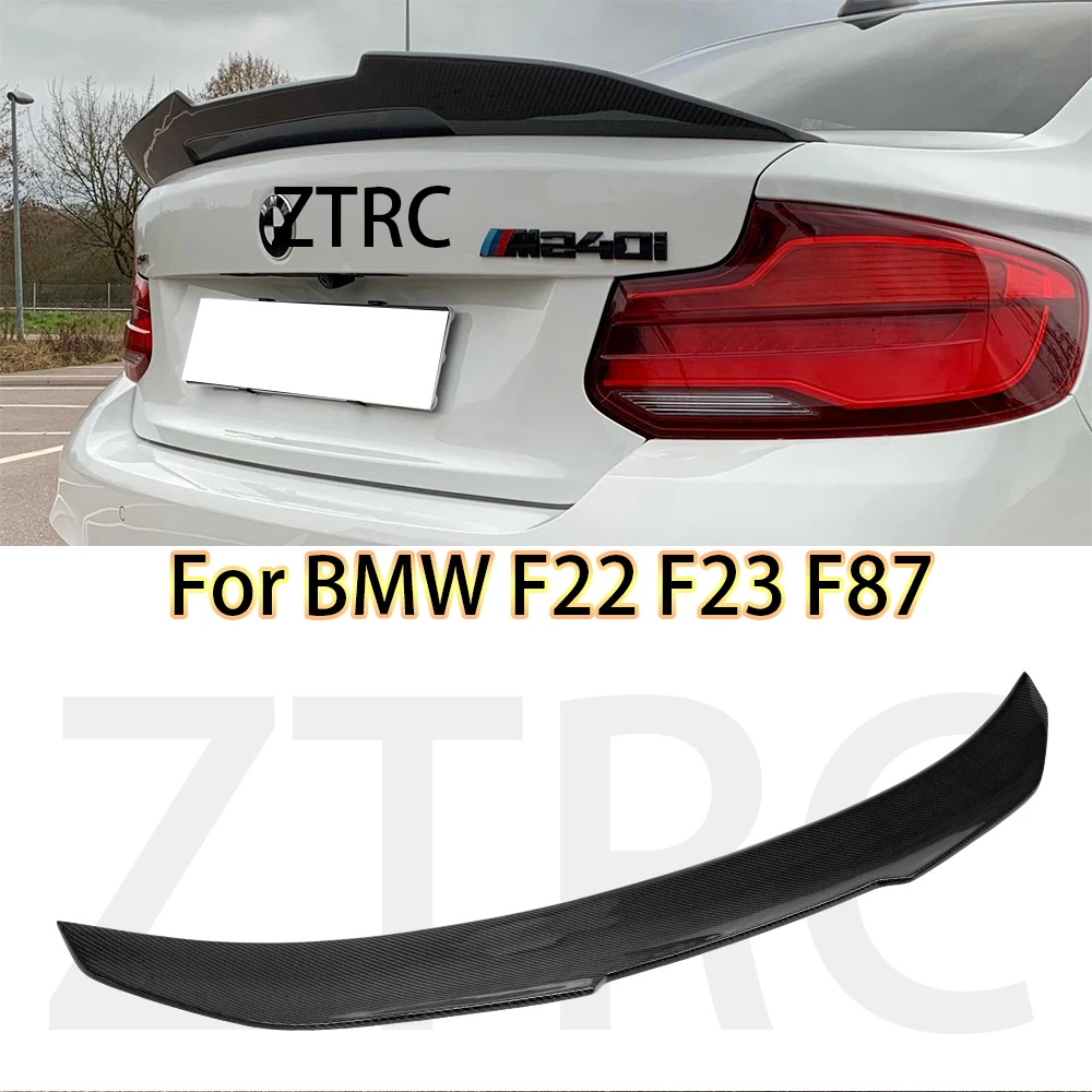 Car Spoiler For BMW 2 Series F22 Coupe/F23 Convertible/F87 M2 PSM Style Real carbon fiber material Rear Spoiler Trunk 2014-2020