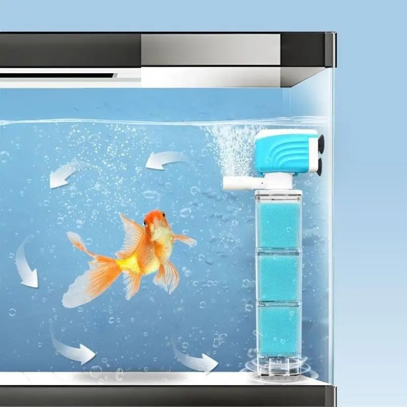 Dynamic Aquarium Filtration with Oxygenation and Backflow Resistance for Healthier Tanks