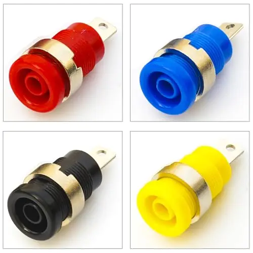 4mm Banane männliche weibliche Stecker sortiert Kit, m4 Bananen stecker männliche weibliche Banane (M4-Banana-Kit)