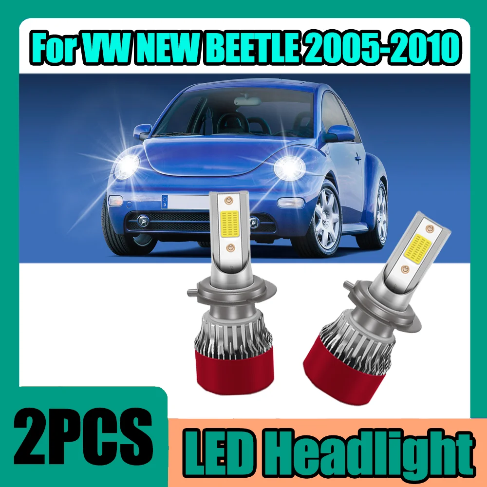 

2X Canbus No error LED Headlight 150W High Power 30000LM Turbo Light 6000K White For VW NEW BEETLE 2005 2006 2007 2008 2009 2010
