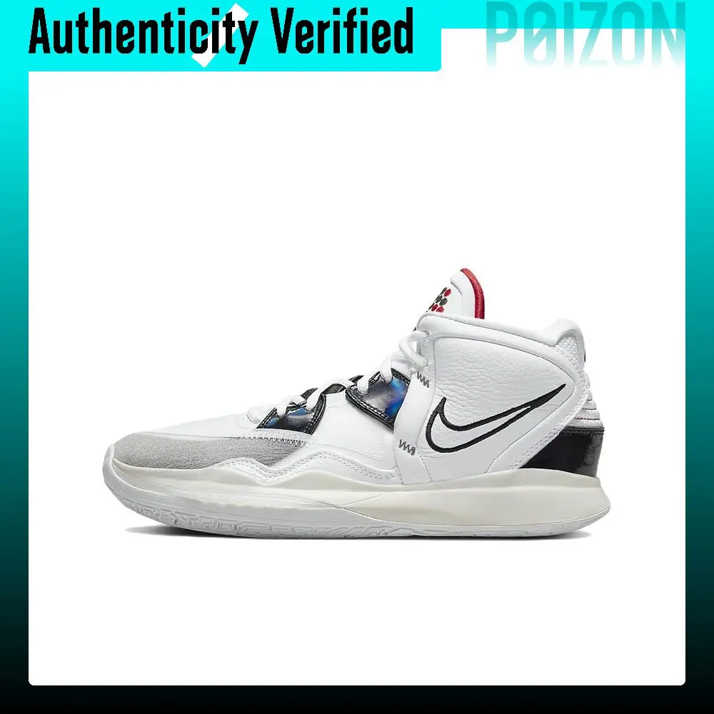 Nike Kyrie Infinity Irving Mid top Basketball Shoes Unisex White Black International Version CZ0204-101