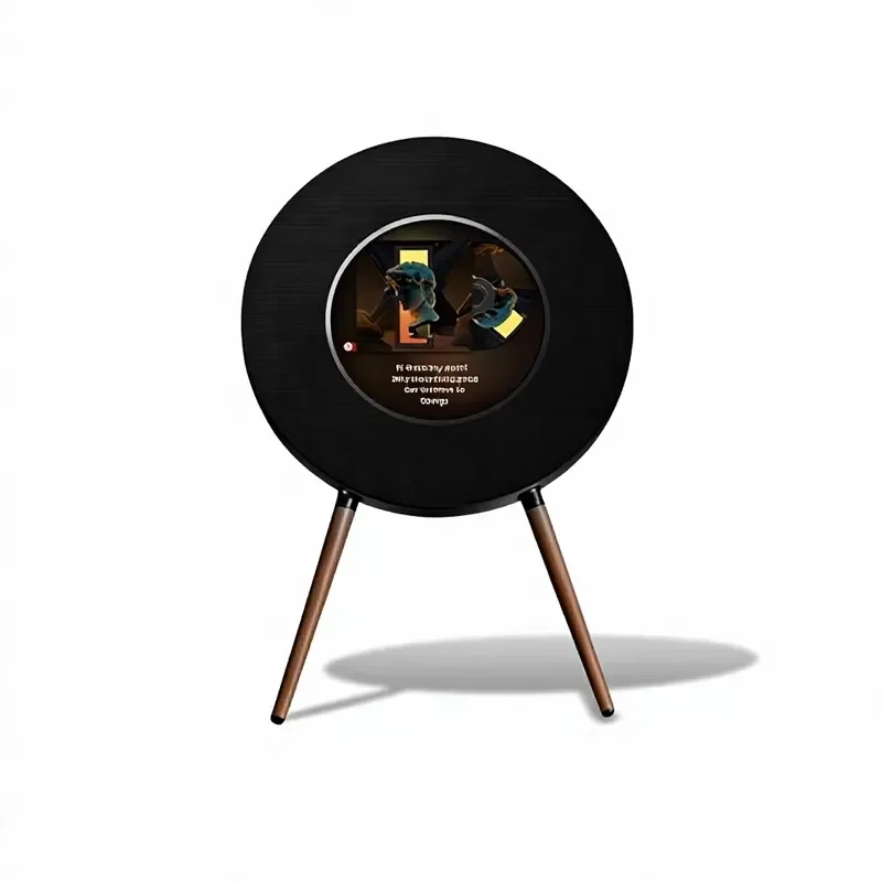 Vinyl Smart Speaker with 5.0 Floating Subtitle Display 200W Heavy Bass for Living Room Supports APP Control Wireless Audio