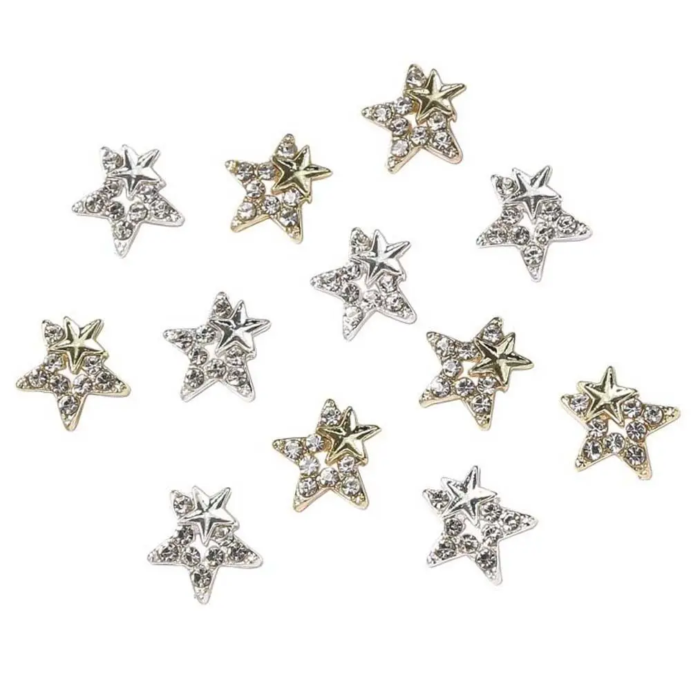 Five-pointed Stars Clock Manicure Accessories 3D Nail Art Drills Stars Nail Decorations Nail Rhinestones Nail Art Jewelry