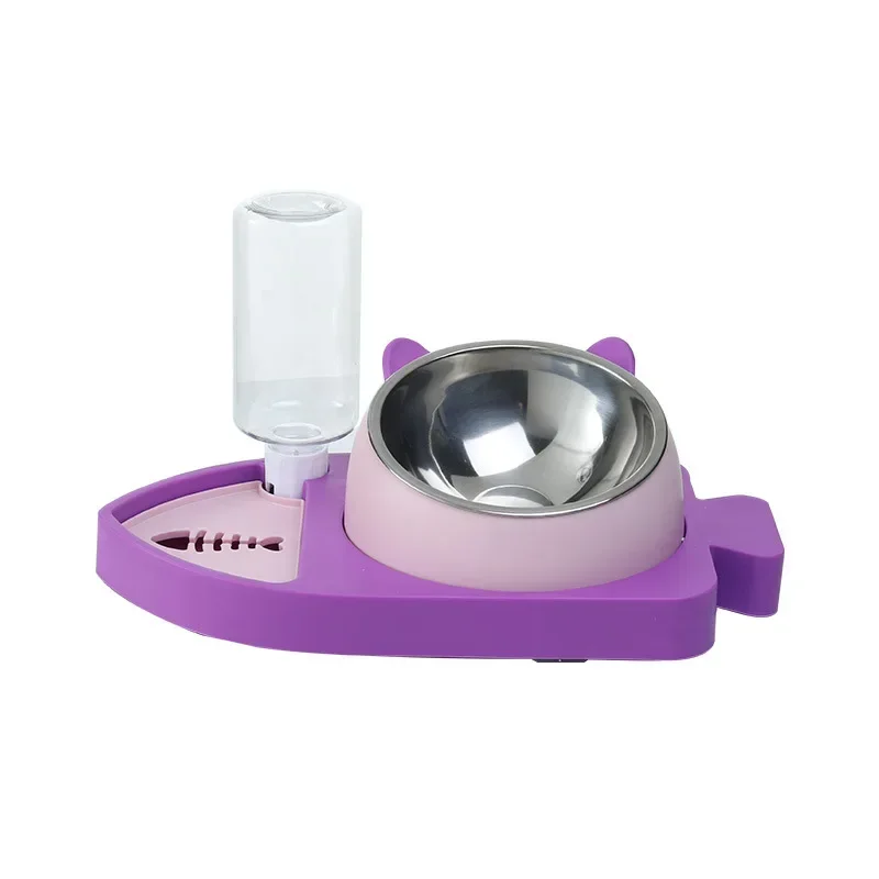 Automatic Pet Feeder and Water Dispenser: Keep Your Furry Friend Hydrated and Healthy with Our New Fish-shaped Three-in-one Bowl