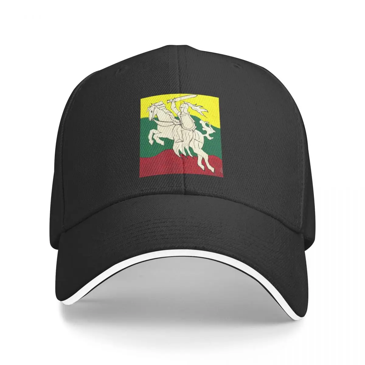 Lithuania Flag Coat of Arms Vytis by MJH Baseball Cap Custom Cap Hood Golf Wear Designer Man Women's