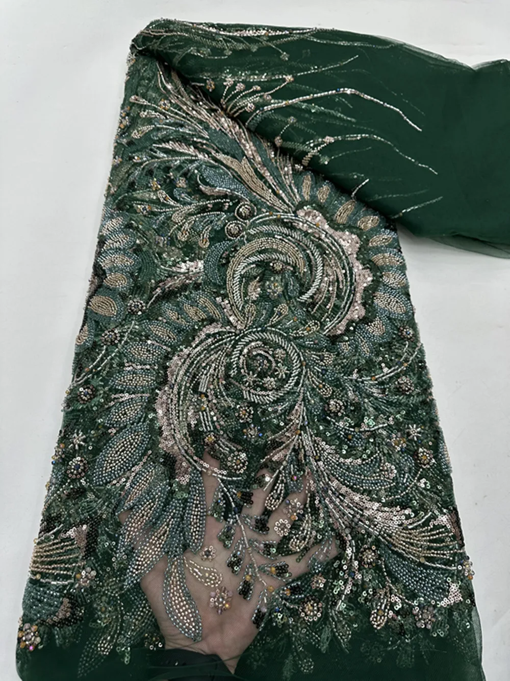 2025 موضة جديدة الفرنسية شبكة ثلاثية الأبعاد الزهور التطريز حبة أقمشة الدانتيل مع الترتر الأفريقي النيجيري النسيج لفستان الزفاف