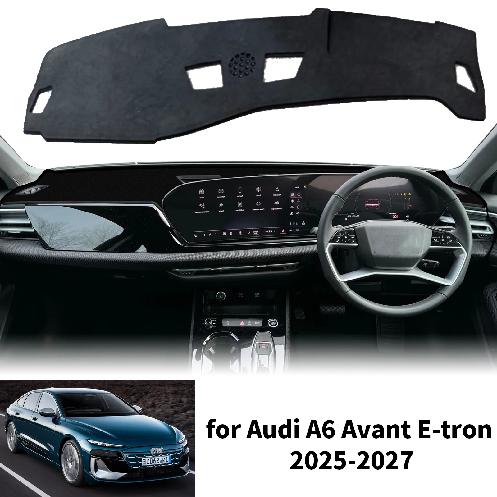 

fit for Audi A6 E-tron S6 RS6 2025-2027 Avant Car Dashmat DashMat Sunshade Dashboard Cover Pad Protective Carpet Accessories
