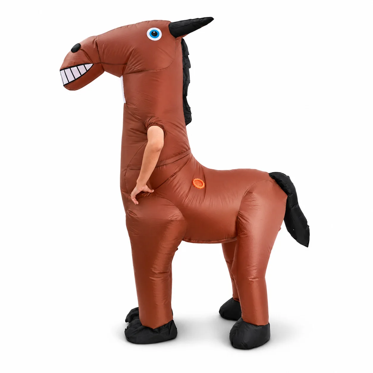 The Horse Inflatable Costumes Cartoon Animal Blow Up Clothes Halloween Party Cosplay Costume Funny Performance Props view 2