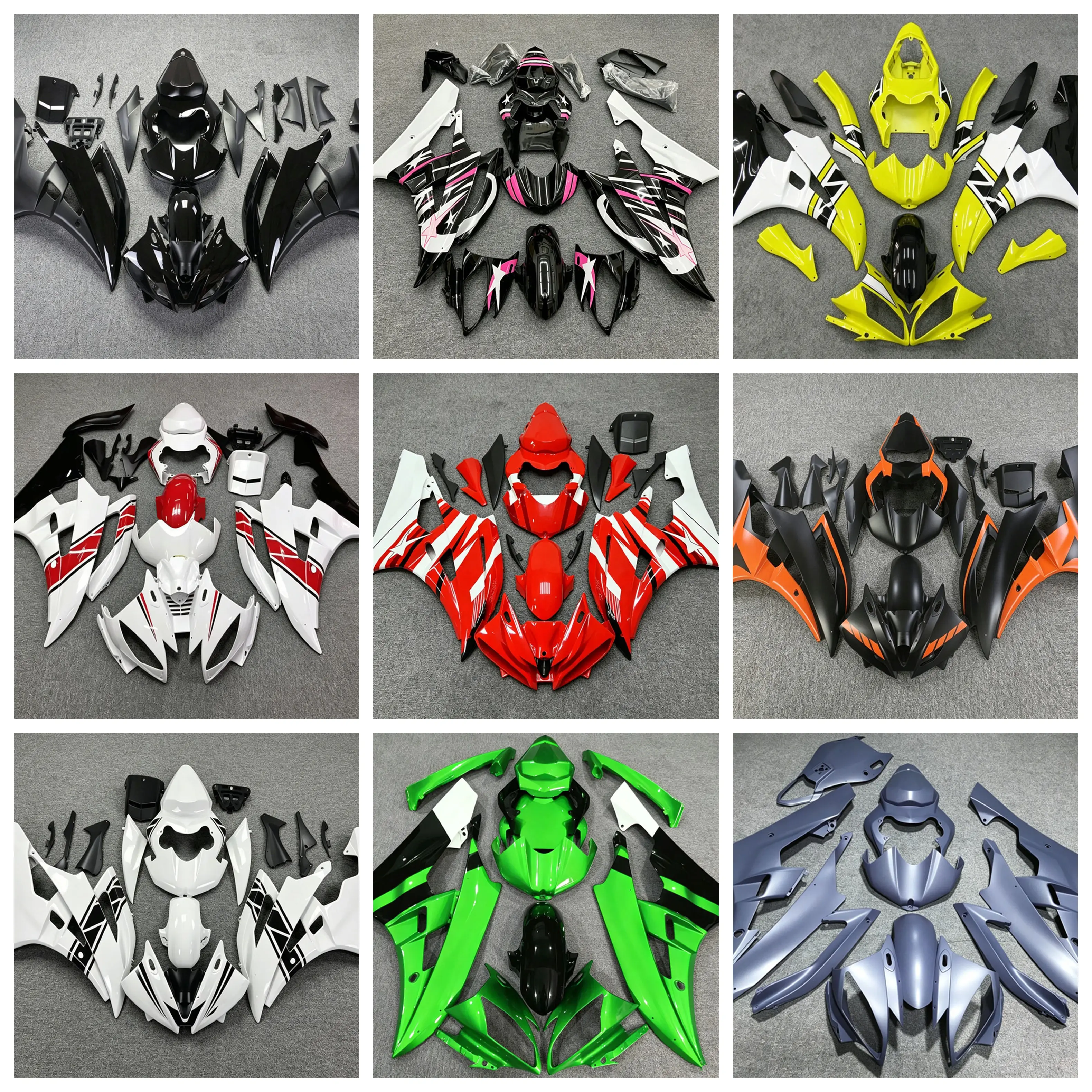 Suitable for Yamaha R6 2006 2007 motorcycle full set of fairing housing accessories can be customized color