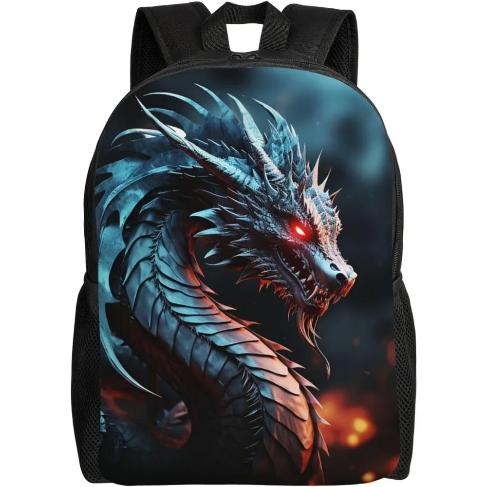 

Милый рюкзак с драконом, водонепроницаемый легкий рюкзак для ноутбука, сумка на плечо, повседневный рюкзак для женщин и мужчин