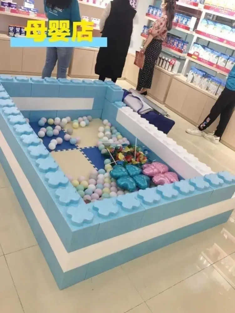 

Large EPP toy large building block children's playground ball pool safety fence large software splicing foam brick wall
