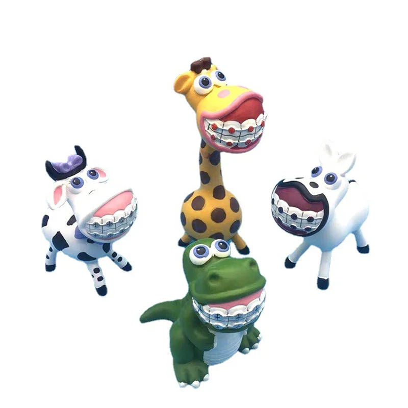 Dentist Gifts Cute Animal Orthodontic Dental Ornaments Dental Artcrafts Decoration of Desktop Display Cabinets in Dental Clinics