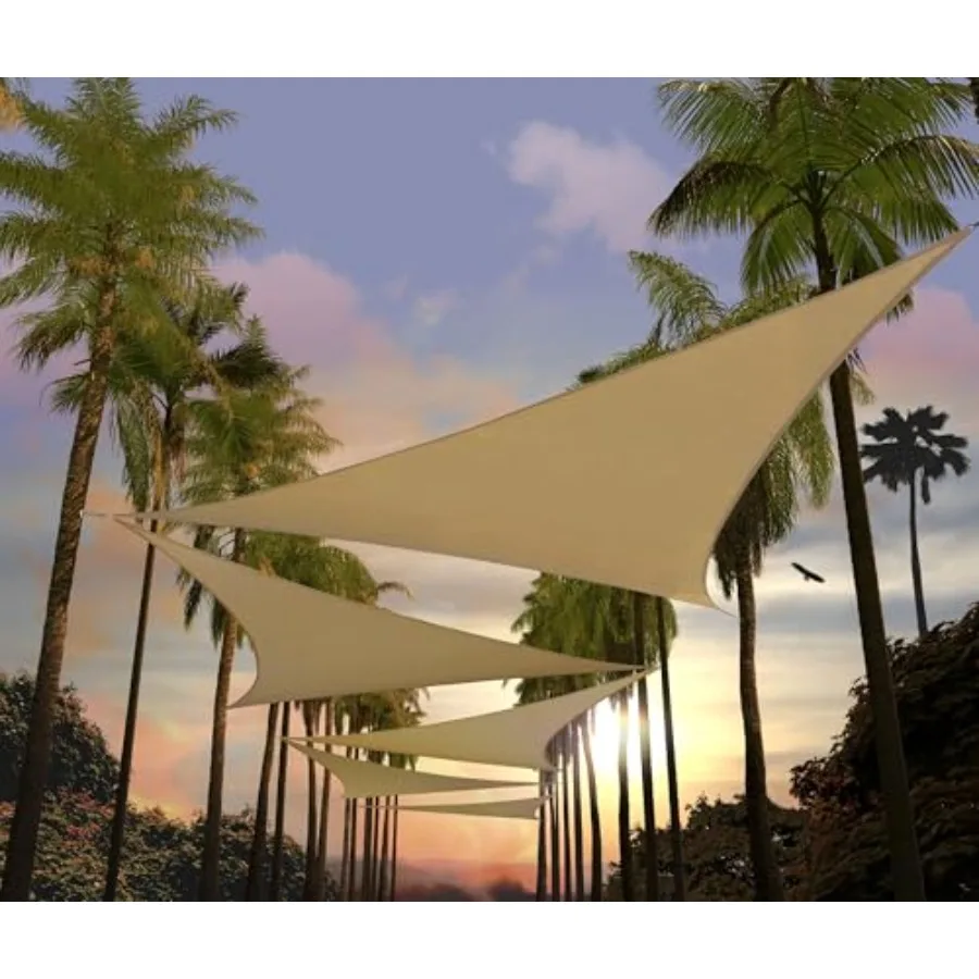 

Треугольный солнцезащитный тент Ctom 28' x 28' x 28' (200 GSM): Коммерческий атласный тент для патио и уличных мероприятий