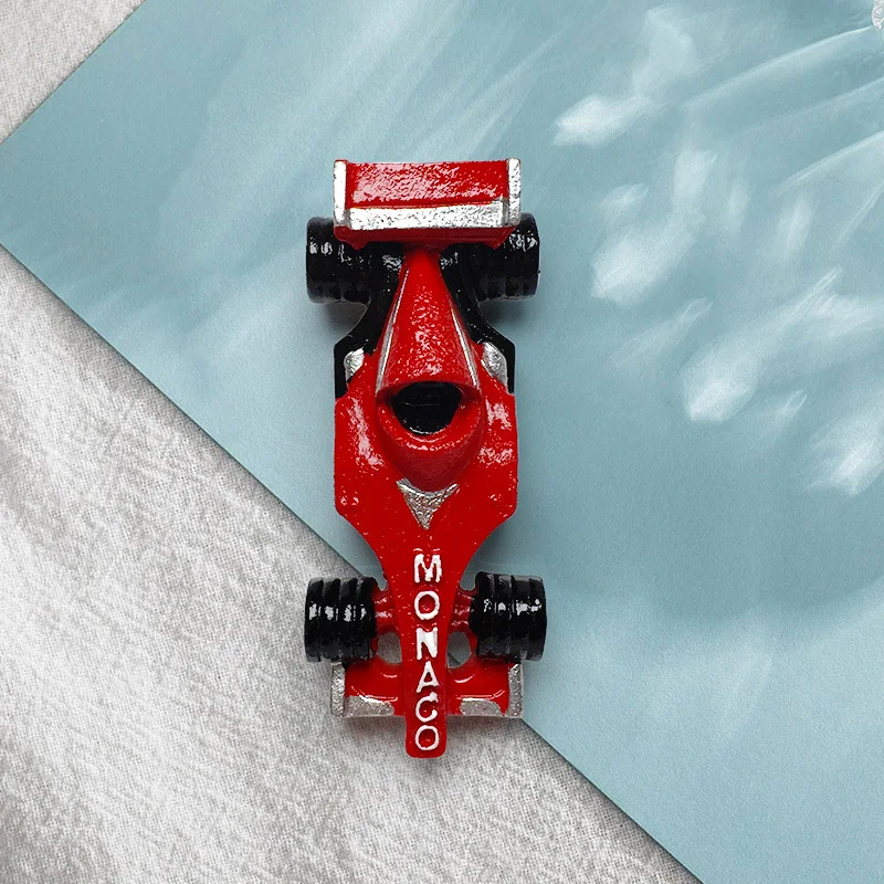 

Monaco Creative 3DF1Racing Car Magnetic Refrigerator Sticker Travel Souvenir Decorative Resin Painted Ornament Gift