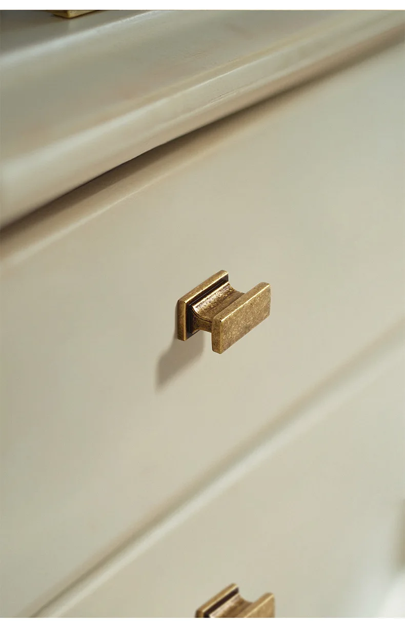 Amerikanische Zinklegierung, Vintage-Stil, Distressed-Bronze, massive Schranktür, Schubladengriff, Einzel- und Doppelloch-Türgriff für Möbel, Kleiderschrank – Detail 7