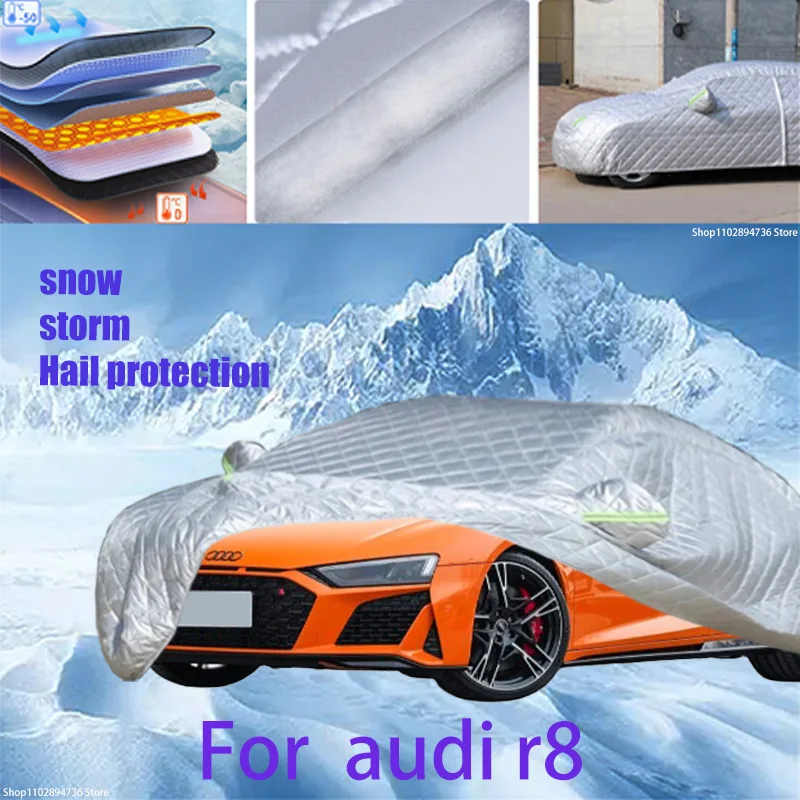 

For audi r8 Outdoor Cotton Thickened Awning For Car Anti Hail Protection Snow Covers Sunshade Waterproof Dustproof