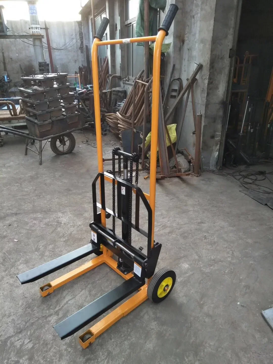 200kg manual stacker 500kg 1000kg hand mini lifter stacker for lift